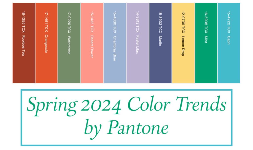 رنگ سال ۲۰۲۴ برای بهار و تابستان