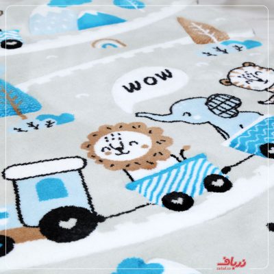 فرش زرباف طرح قطار