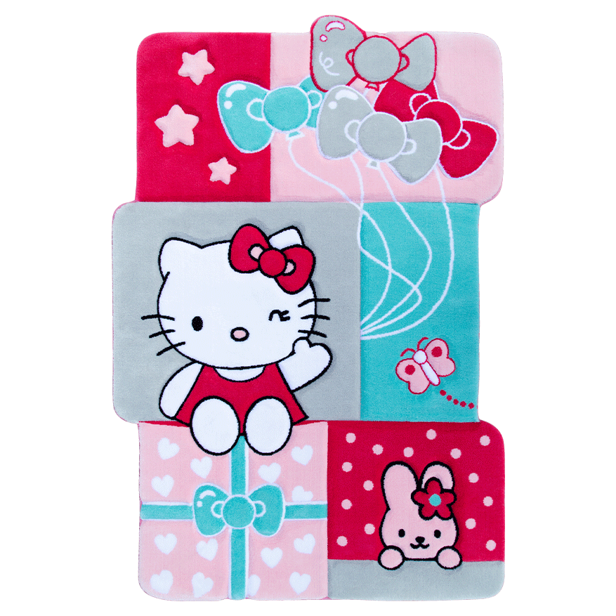 Hello-Kitty فرش اتاق کودک طرح کیتی صورتی