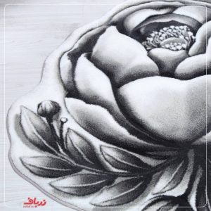 فرش سه بعدی زرباف طرح رزالین