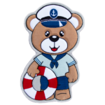 فرش کودک زرباف طرح خرس ملوان