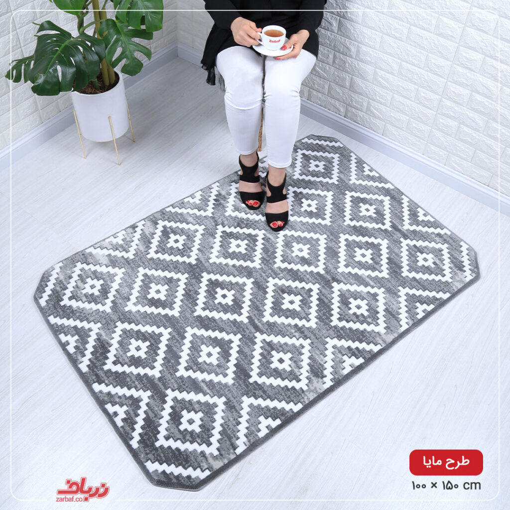 فرش مدرن زرباف طرح مایا