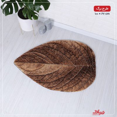 فرش سه بعدی زرباف طرح برگ