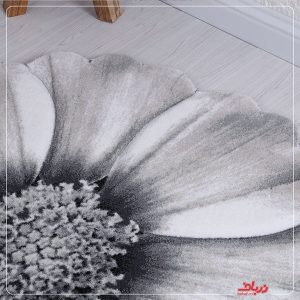 فرش زرباف طرح گلپر طوسی