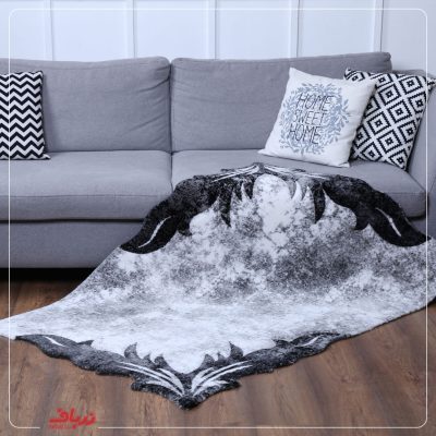 فرش زرباف کالکشن سناتور رنگ طوسی