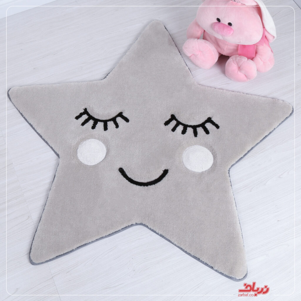 فرش اتاق کودک طرح ستاره