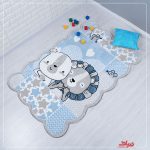 فرش کودک زرباف طرح رابی و بابی