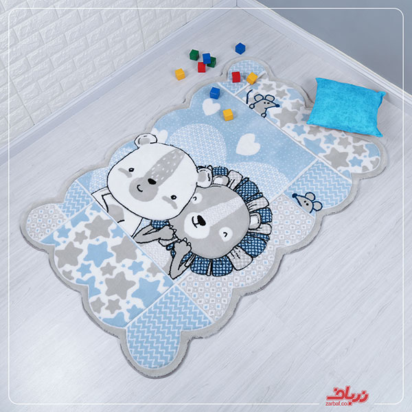 babi&rabi-01 فرش کودک زرباف طرح رابی و بابی - Image 1