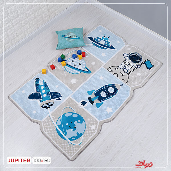jupiter-01 فرش کودک زرباف طرح ژوپیتر - Image 1